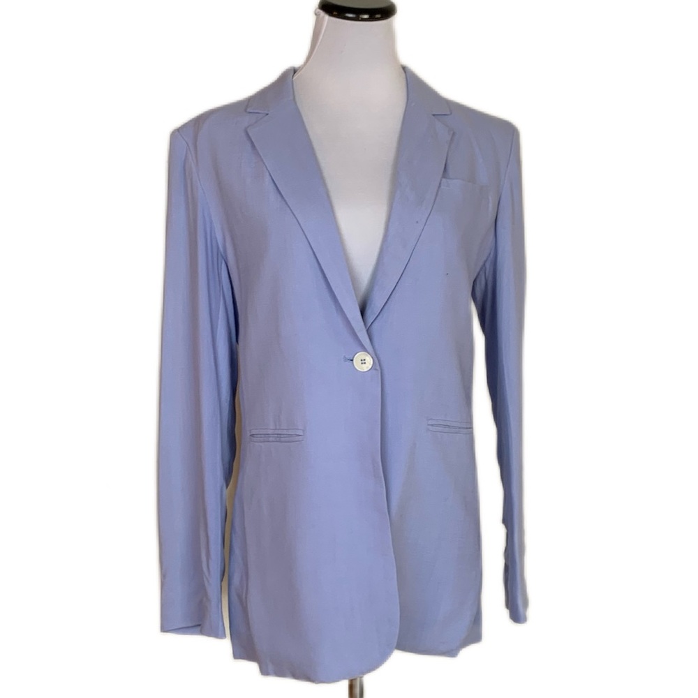 Ellsworth & Ivey SZ L Chambray Spring Jacket Blazer